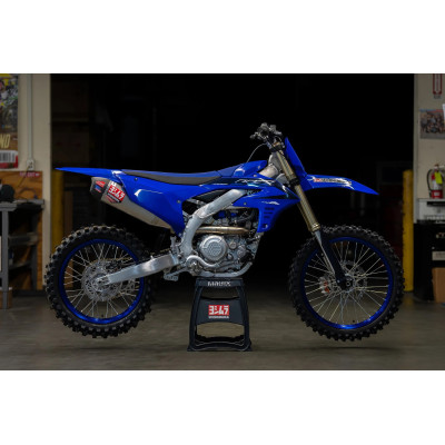 YZ450F 2023 YOSHIMURA RS-12 STAINLESS FULL EXHAUST, W/ ALUMINUM MUFFLER