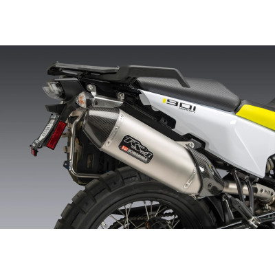 790/890 ADVENTURE 19-22 / NORDEN 901 YOSHIMURA RS-4 STAINLESS SLIP-ON EXHAUST, W/ STAINLESS MUFFLER