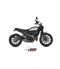 Slip-on Mivv X-M1 BLACK black inox for Ducati Scrambler 800 Icon/Icon Dark 2021-2022