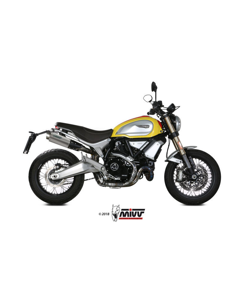 Slip-on Mivv GP PRO titanium for Ducati Scrambler 1100 2018-2020