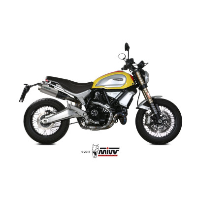 Slip-on Mivv GP PRO titanium for Ducati Scrambler 1100 2018-2020