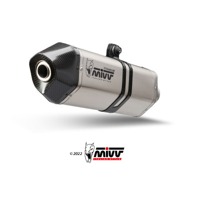 Mivv Speed ​​Edge titanium exhaust with carbon cup for APRILIA TUAREG 660 2022