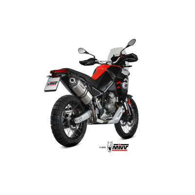 Mivv Speed ​​Edge titanium exhaust with carbon cup for APRILIA TUAREG 660 2022