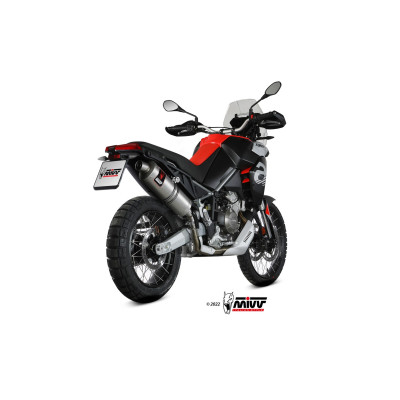 Mivv Dakar stainless steel exhaust for APRILIA TUAREG 660 2022