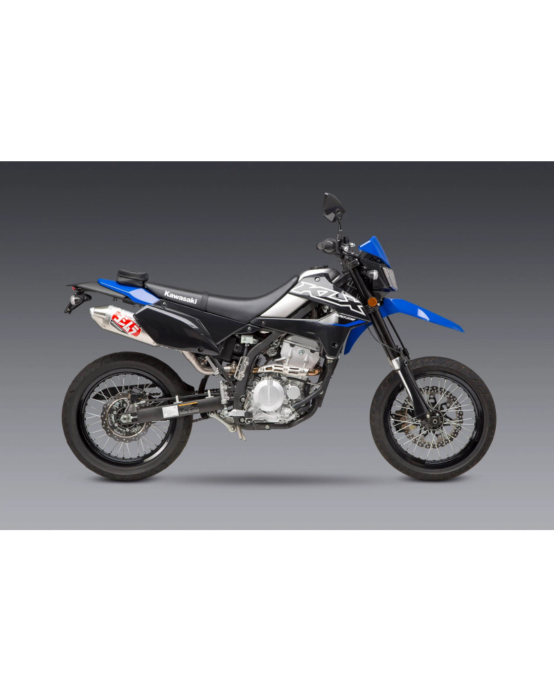 KLX250S/SF 09-20 / KLX300S/SM 21-23 YOSHIMURA RACE RS-2 STAINLESS SLIP-ON EXHAUST, W/ ALUMINUM MUFFLER