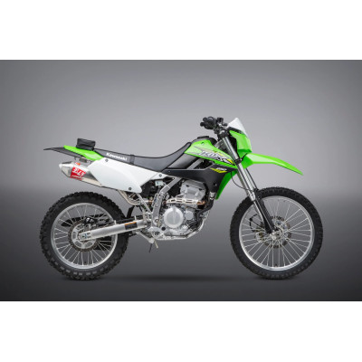 KLX250S/SF 09-20 / KLX300S/SM 21-23 YOSHIMURA RACE RS-2 STAINLESS SLIP-ON EXHAUST, W/ ALUMINUM MUFFLER