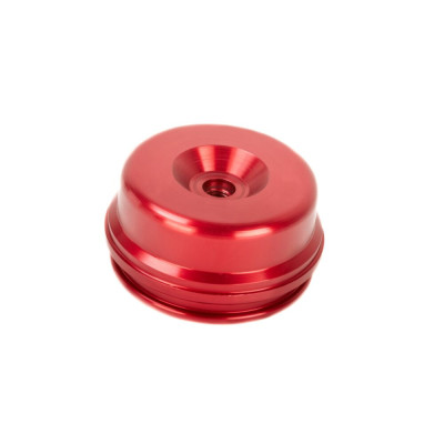 Shock Absorber Reservoir End Cap-inc Valve (KYB 64x20mm) -Red - K-Tech