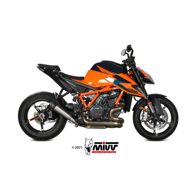 Slip-On Mivv X-M5 Euro5 titanium exhaust for KTM 1290 SUPERDUKE 2020 - 2023