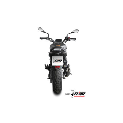 Scarico completo Mivv X-M1 BLACK inox nero Euro5 per Benelli Leoncino 800 2022-2023