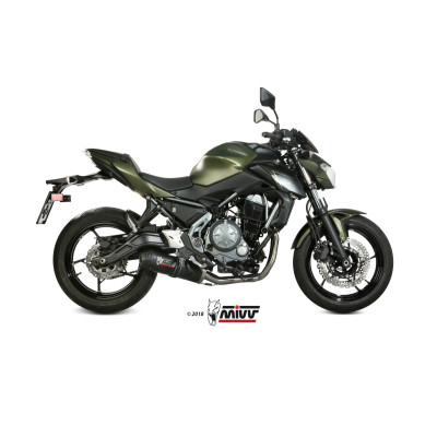 Scarico completo Mivv OVAL carbonio per Kawasaki Z650 2017-2023