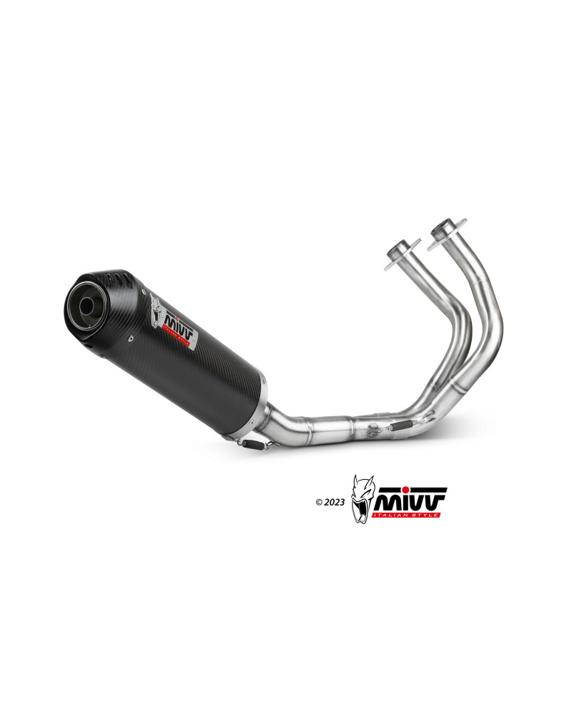 Full System Mivv OVAL carbon Euro4/5 for Kawasaki Z650 2017-2023
