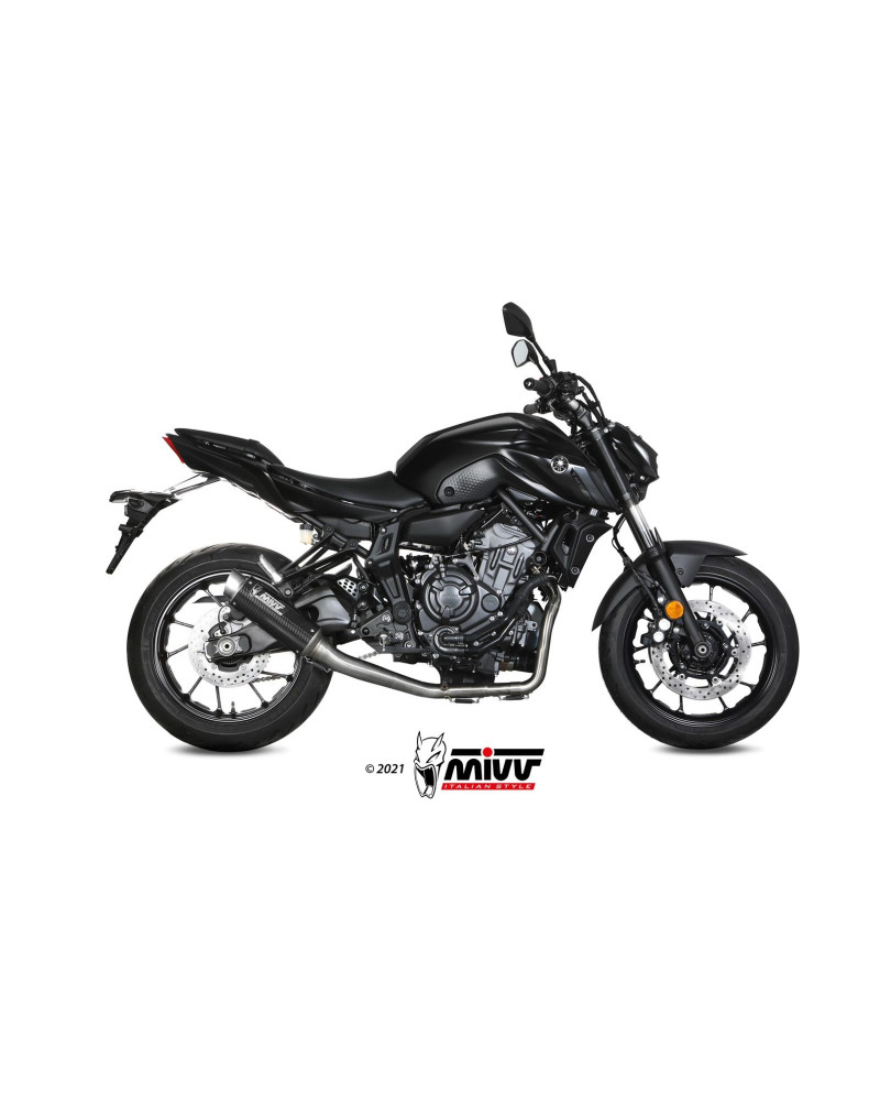 Terminale di scarico Mivv GP PRO carbonio per Kawasaki Z900 2020-2023