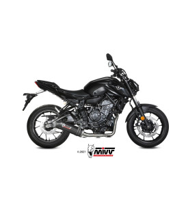 Full system Mivv Oval carbon Euro5 exhaust for Yamaha MT-07 / FZ-07 2021 - 2023