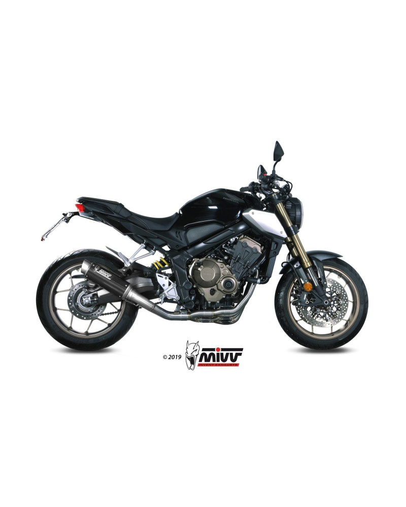 Scarico completo Mivv GP PRO carbonio Euro4/5 per Honda CB 650 R 2019-2023