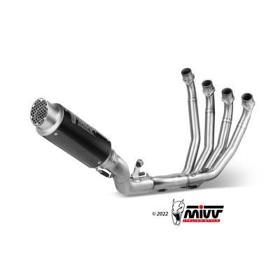 Scarico completo Mivv GP PRO carbonio Euro4/5 per Honda CB 650 R 2019-2023