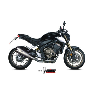 Full system Mivv Delta Race Euro4/5 stainless steel exhaust for Honda CB 650 R 2019 - 2023