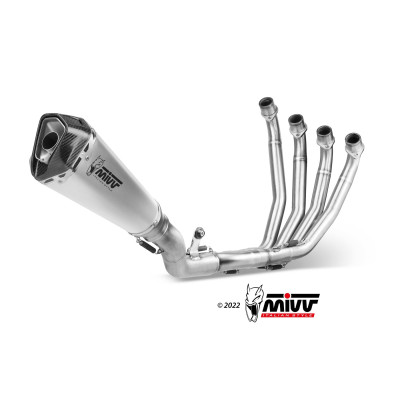 Full system Mivv Delta Race Euro4/5 stainless steel exhaust for Honda CB 650 R 2019 - 2023