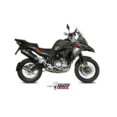 Terminale Mivv Speed Edge Black inox nero per Benelli TRK 502 X 2018-2023