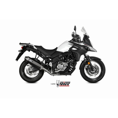 Terminale Mivv Speed Edge Black inox nero per Benelli TRK 502 X 2018-2023