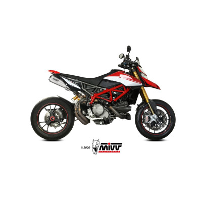 2 Slip-on Mivv X-M1 titanium Euro5 for Ducati Hypermotard 950 / SP / RVE 2021-2023