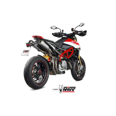 2 Slip-on Mivv X-M1 titanium Euro5 for Ducati Hypermotard 950 / SP / RVE 2021-2023