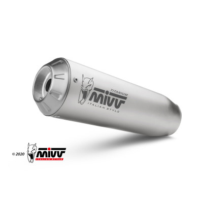 2 Slip-on Mivv X-M1 titanium Euro5 for Ducati Hypermotard 950 / SP / RVE 2021-2023