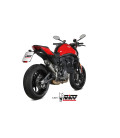 Slip-On Mivv X-M5 Euro5 titanium exhaust for Ducati Monster 937 2021-2023