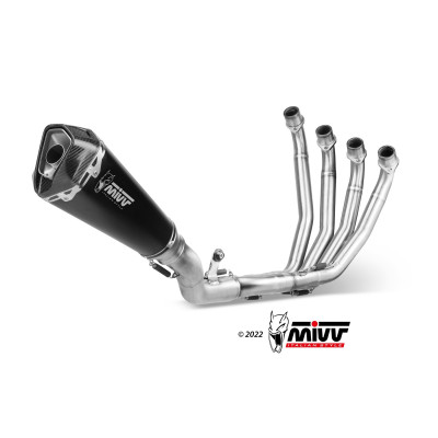 Scarico completo Mivv Delta Race Euro4/5 acciaio inox per Honda CB 650 R 2019 - 2023