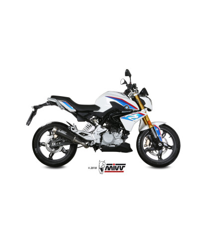 Full system Mivv GP PRO Euro4/5 Carbon exhaust for BMW G310 R 2018-2023