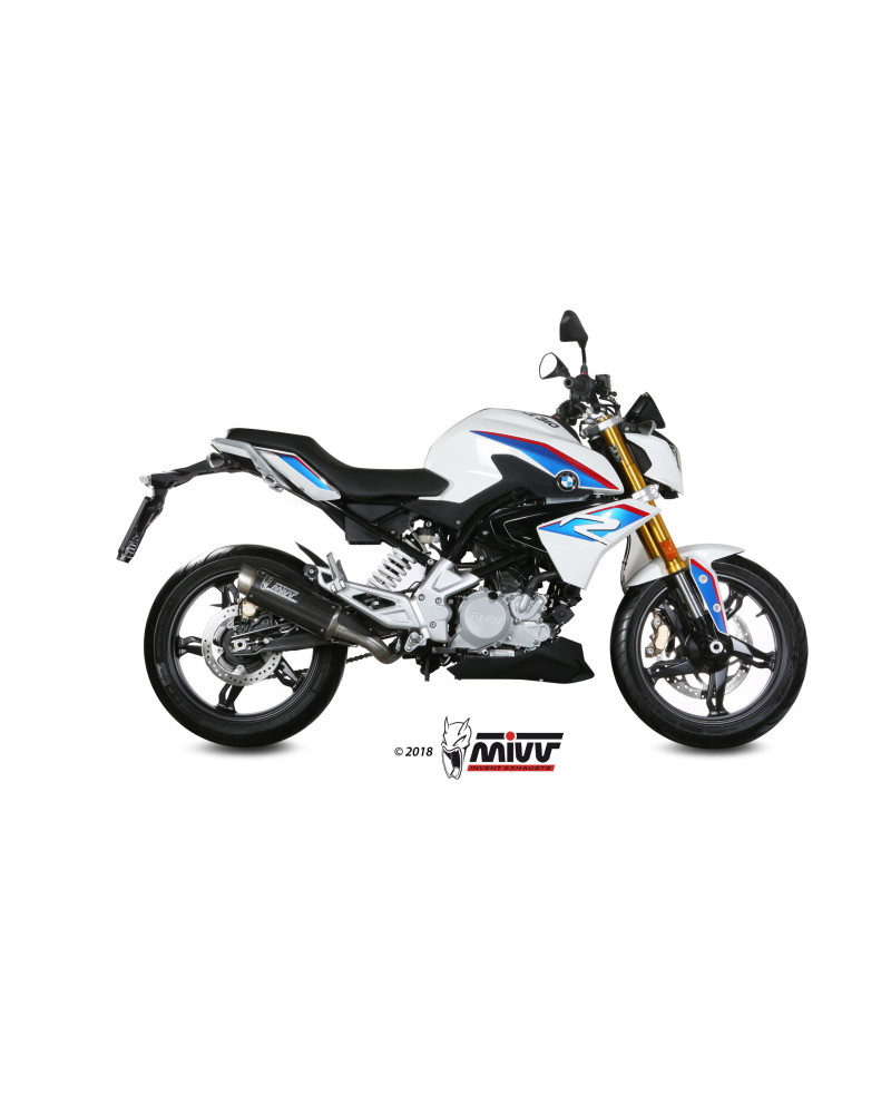 Scarico completo Mivv GP PRO Euro4/5 in Carbonio per BMW G310 R 2018-2023