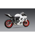 R7 22-23 / MT-07 17-23 YOSHIMURA RACE AT2 STAINLESS FULL EXHAUST, W/ STAINLESS MUFFLER