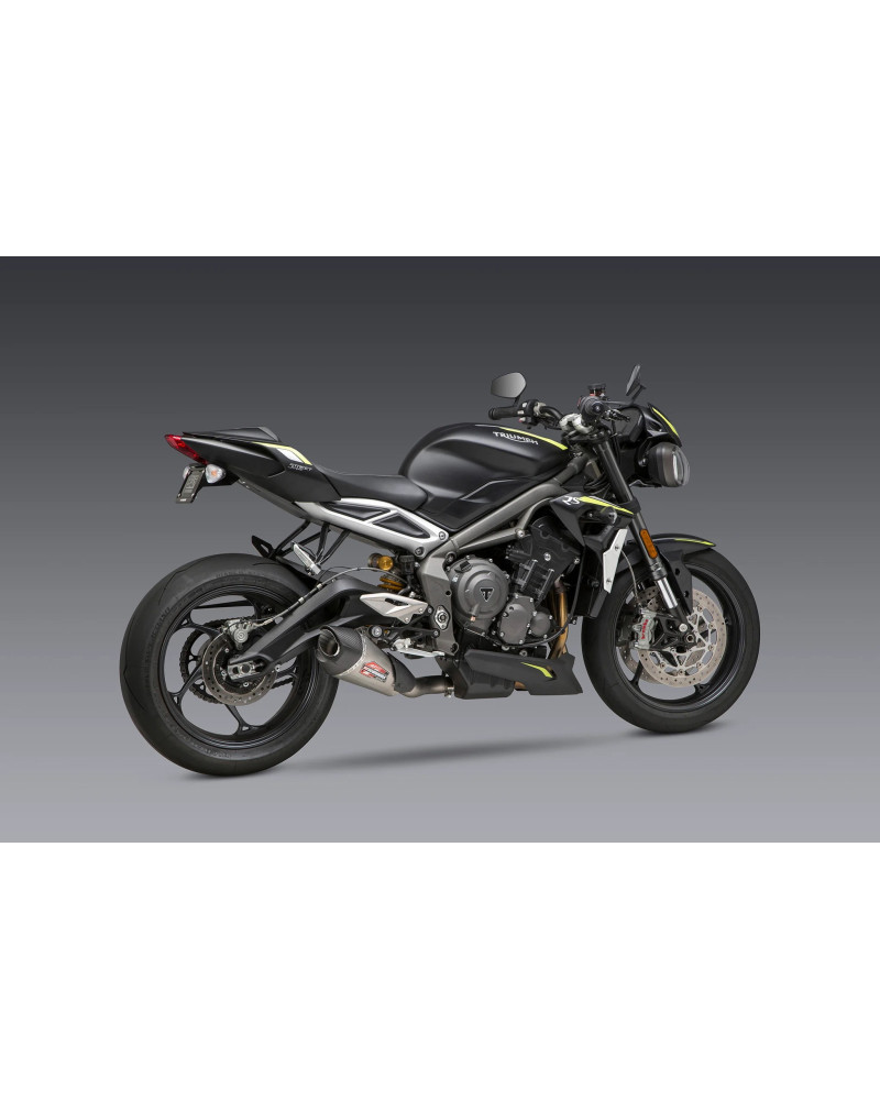 STREET TRIPLE 765 YOSHIMURA AT2 STAINLESS SLIP-ON EXHAUST|Euro Racing
