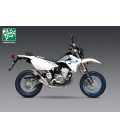 DR-Z400S/SM 00-23 YOSHIMURA RS-4 DUAL STAINLESS FULL EXHAUST, W/ CARBON FIBER MUFFLERS