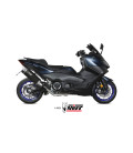 Scarico completo Mivv Speed Edge Black inox nero Euro5 per Yamaha T-Max 560 2022-2023