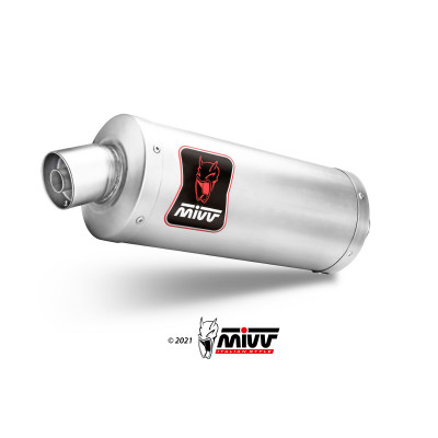 Slip-On Mivv Dakar Euro5 titanium exhaust for DUCATI DesertX 2022-2023