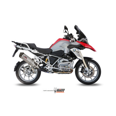 Terminale Mivv OVAL titanio Euro3/4 per BMW R 1200 GS / ADV 2013-2018