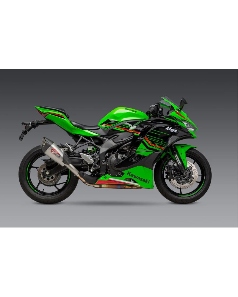 Coffman's CLASSIC Slip-On Exhaust For Kawasaki ZX-4RR (2023-2025) - Stainless Steel, Black, Right Rear Mount
