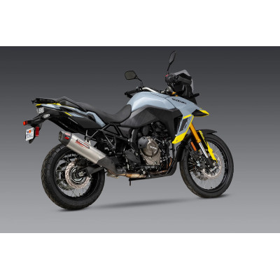 V-STROM 800 2023 YOSHIMURA RS-12 ADV STAINLESS SLIP-ON EXHAUST, W/ STAINLESS MUFFLER