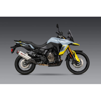 V-STROM 800 2023 YOSHIMURA RS-12 ADV STAINLESS SLIP-ON EXHAUST, W/ STAINLESS MUFFLER