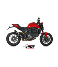 Slip-On Mivv X-M5 Euro5 Black Stainless Steel for Ducati Monster 937 2021-2024