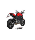 Slip-On Mivv X-M5 Euro5 Black Stainless Steel for Ducati Monster 937 2021-2023
