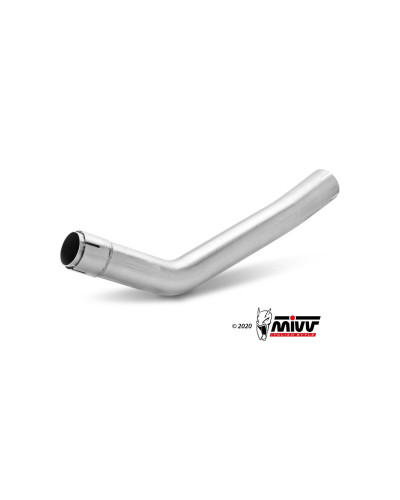 Mivv no-kat pipe for Oval slip-on for Benelli Leoncino 500 2017-2024