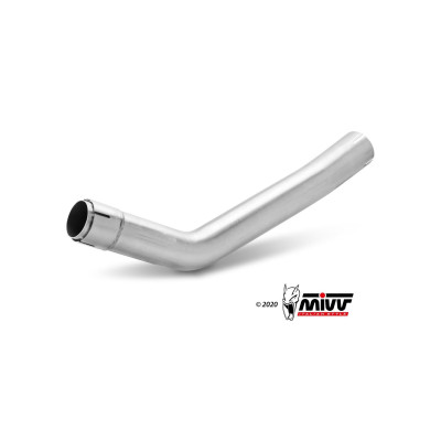 Mivv no-kat pipe for Oval slip-on for Benelli Leoncino 500 2017-2023