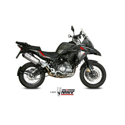 Terminale Mivv Speed Edge Black inox Euro4/5 per Benelli TRK 502 X 2018-2023