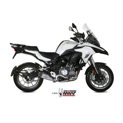 Terminale Mivv Delta Race Euro4/5 acciaio inox per BENELLI TRK 502 2017-2024