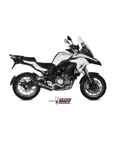 Terminale Mivv Oval in carbonio Euro4/5 per Benelli TRK 502 2017-2023