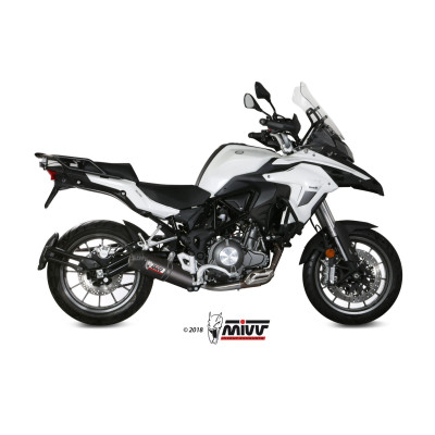 Terminale Mivv Oval in carbonio Euro4/5 per Benelli TRK 502 2017-2023