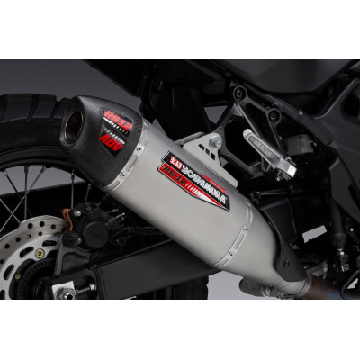 Honda XL 750 TRANSALP 23-24 YOSHIMURA RS-12 STAINLESS SLIP-ON EXHAUST, W/ STAINLESS MUFFLER