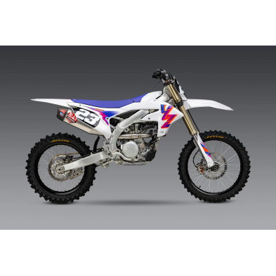 YZ250F 2024 YOSHIMURA RS-12 STAINLESS FULL EXHAUST, W/ ALUMINUM MUFFLER