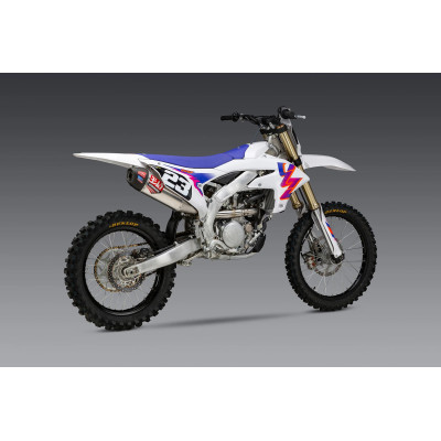 YZ250F 2024 YOSHIMURA RS-12 STAINLESS FULL EXHAUST, W/ ALUMINUM MUFFLER